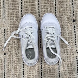 Puma White Sneakers with Rainbow